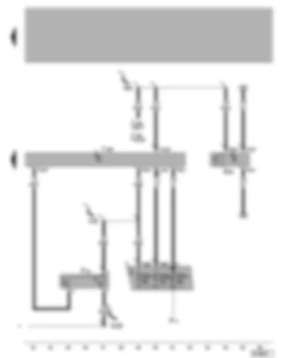 Wiring Diagram  VW POLO 2002 - Radiator fan control unit - radiator fan thermo-switch - high pressure sender