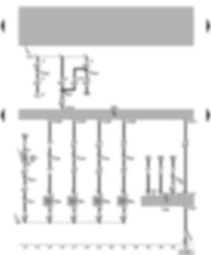Wiring Diagram  VW POLO 2000 - Simos control unit - injectors - immobilizer control unit