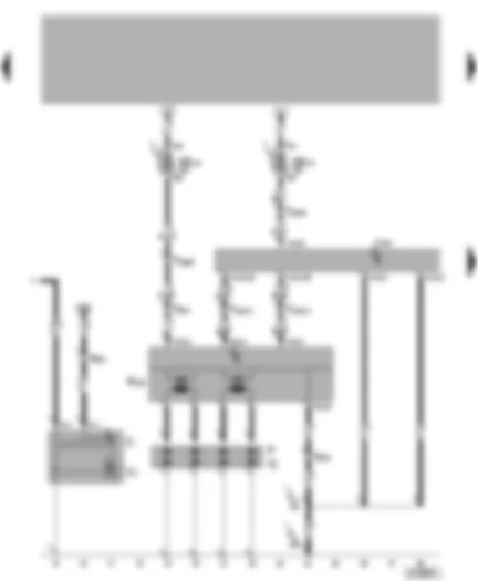 Wiring Diagram  VW POLO 2003 - 4LV control unit (injection system) - alternator - voltage regulator - voltage supply - ignition transformer