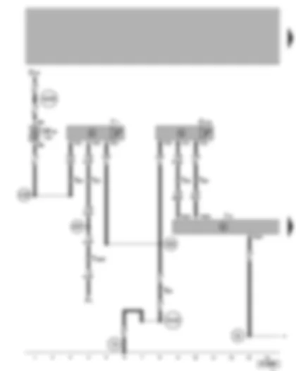 Wiring Diagram  VW POLO 2002 - Automatic intermittent wash/wipe relay - automatic anti-dazzle interior mirror - rain sensor