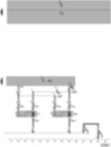 Wiring Diagram  VW POLO 2003 - Onboard supply control unit - radiator fan control unit - right radiator fan - radiator fan