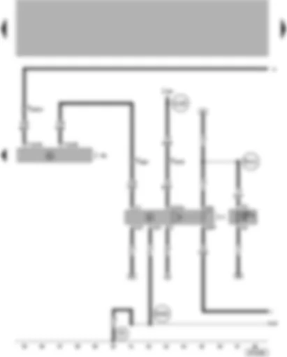 Wiring Diagram  VW POLO 2002 - Simos control unit (injection system) - fuel pump relay - fuel pump relay (crash) - oil temperature sender