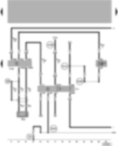 Wiring Diagram  VW POLO 2002 - 4CV control unit (injection system) - knock sensor - fuel pump relay - fuse