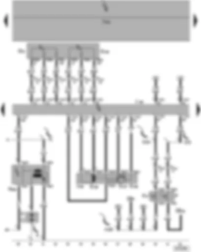 Wiring Diagram  VW POLO 2004 - Motronic control unit - throttle valve module - pedal value sender - brake light switch - brake pedal switch - ignition coil 4