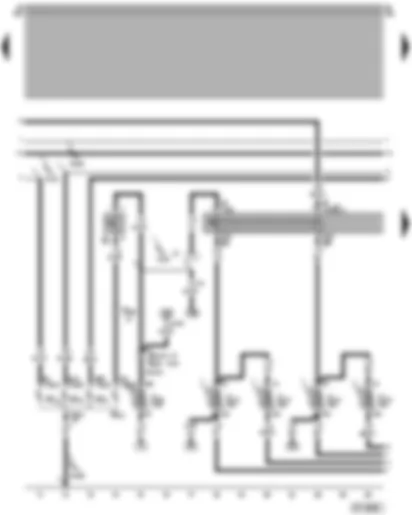 Wiring Diagram  VW POLO 1998 - Right tail light - right brake light - reversing light - headlight dipper/flasher switch