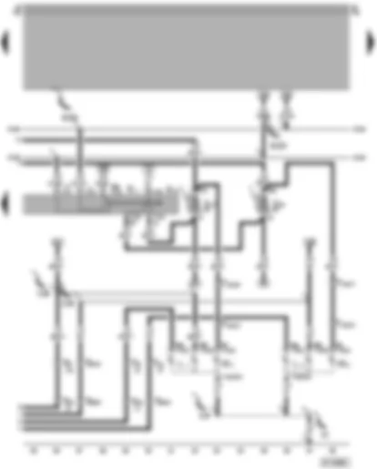 Wiring Diagram  VW POLO 1998 - Turn signal switch - parked light switch - front bulbs