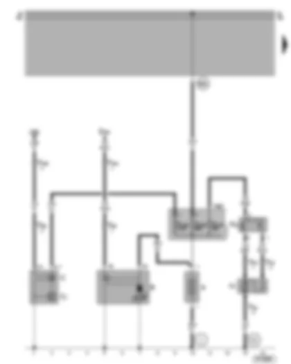 Wiring Diagram  VW POLO 1999 - Battery - starter - alternator - radiator fan - radiator fan thermo-switch