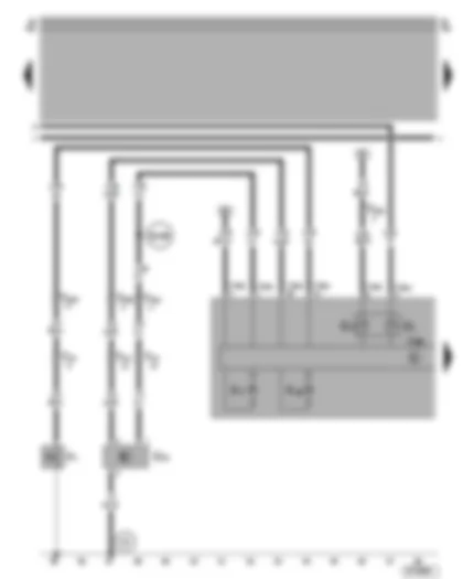Wiring Diagram  VW POLO 1998 - Dash panel insert - fuel gauge - coolant shortage and coolant temperature indicator - oil pressure switch - speedometer sender