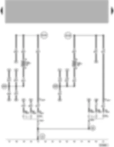 Wiring Diagram  VW POLO 2002 - Left headlight - left side light - right headlight - right side light