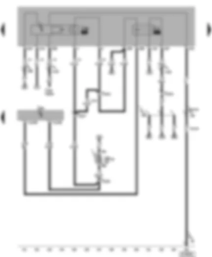 Wiring Diagram  VW POLO 2001 - Simos control unit - fuel pump relay - fuel shut-off control unit (Crash)