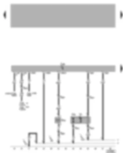 Wiring Diagram  VW POLO 2003 - Radiator fan control unit - air conditioner magnetic coupling - radiator fan - radiator fan - right