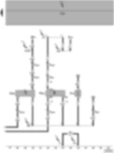 Wiring Diagram  VW POLO 2006 - Heater element (crankcase breather) - speedometer sender - oil level/oil temperature sender
