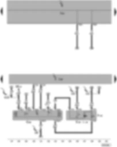 Электросхемa  VW POLO 2002 - Центральный блок управления систем комфорта - ультразвуковой датчик охранной сигнализации - выключатель отключения системы охраны салона