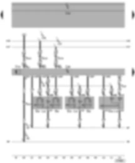 Wiring Diagram  VW POLO 2005 - Window regulator switch - driver door control unit - driver window regulator motor
