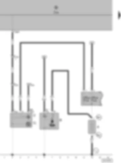 Wiring Diagram  VW POLO 2007 - Battery - Starter - Alternator - Voltage regulator - Onboard power supply control unit