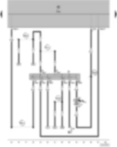 Wiring Diagram  VW POLO 2005 - Battery - Starter - Alternator - Voltage regulator - Radiator fan thermal switch - Onboard power supply control unit