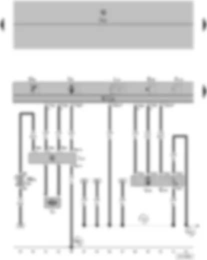 Wiring Diagram  VW POLO 2004 - Climatronic control unit - fresh air blower - temperature sensor blower - fresh/recirculating air flap control motor