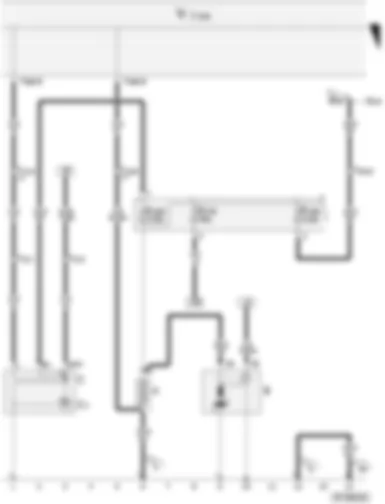 Wiring Diagram  VW POLO 2004 - Battery - Starter - Alternator - Voltage regulator - Onboard power supply control unit - Fuse in battery fuse holder
