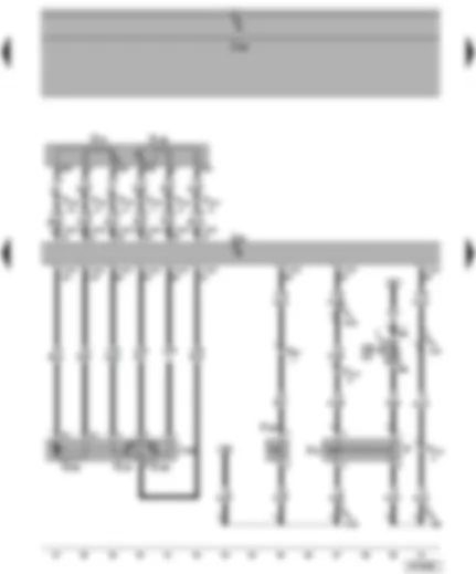 Wiring Diagram  VW POLO 2004 - Clutch pedal switch - brake pedal switch - accelerator position sender - throttle valve module - Simos control unit