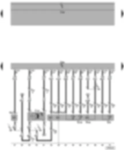 Электросхемa  VW POLO 2008 - Датчик температуры топлива - датчик регулятора цикловой подачи ТНВД - клапан рециркуляции ОГ - клапан регулирования момента впрыска - клапан отключения подачи топлива - регулятор цикловой подачи топливного насоса - электродвигатель привода воздушной заслонки