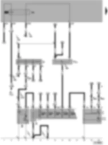 Wiring Diagram  VW POLO 2001 - Starter - battery - alternator - voltage regulator - ignition/starter switch - terminal 30 junction box - X contact relief relay