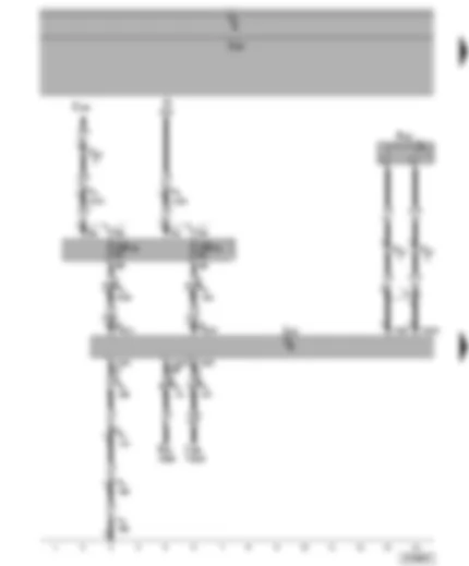 Wiring Diagram  VW POLO 2009 - Mobile telephone operating electronics control unit - telephone microphone - fuses