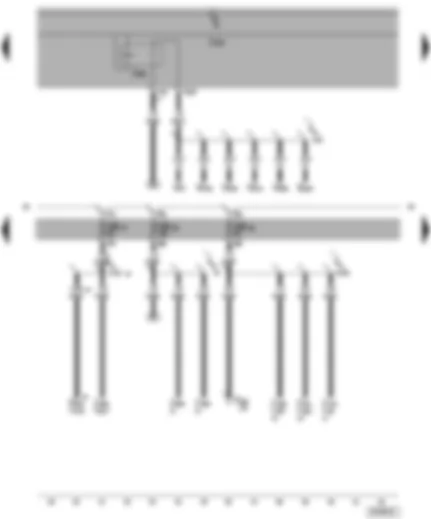 Wiring Diagram  VW POLO 2005 - Fuse 27 - 28 - 29 on fuse holder B