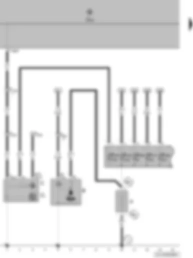 Wiring Diagram  VW POLO 2003 - Battery - starter - alternator - voltage regulator - onboard supply control unit