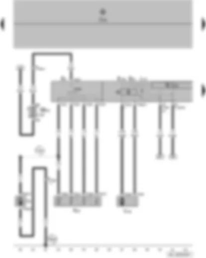 Wiring Diagram  VW POLO 2014 - Air conditioning system control unit - fresh air blower - fresh air blower switch - fresh air and air recirculation flap control motor