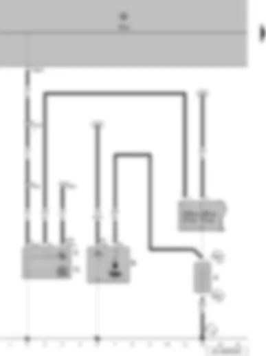 Wiring Diagram  VW POLO 2008 - Battery - starter - alternator - voltage regulator - onboard supply control unit