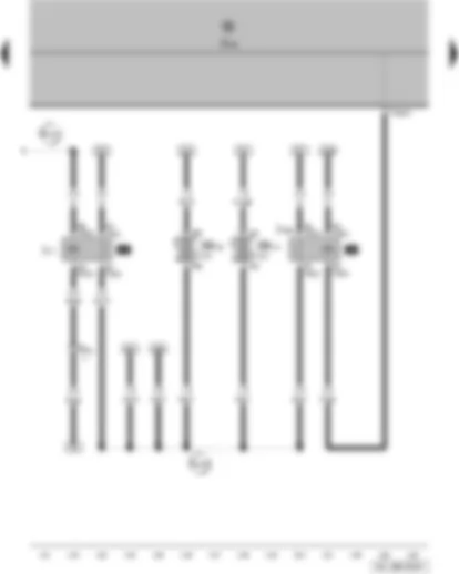 Wiring Diagram  VW POLO 2008 - Fuel pump relay - onboard supply control unit - fuel supply relay