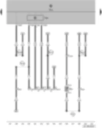Wiring Diagram  VW POLO 2013 - Coolant shortage indicator sender - data bus diagnostic interface
