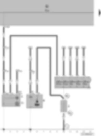 Wiring Diagram  VW POLO 2006 - Battery - starter - alternator - voltage regulator - onboard supply control unit
