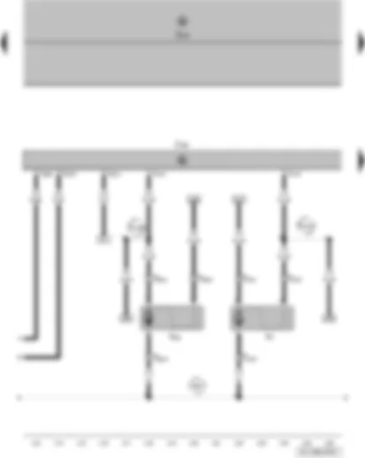 Wiring Diagram  VW POLO 2004 - Radiator fan - right fan for radiator - radiator fan control unit
