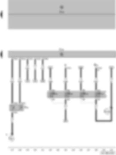 Wiring Diagram  VW POLO 2004 - Radiator fan thermal switch - radiator fan control unit