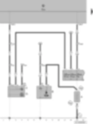 Wiring Diagram  VW POLO 2004 - Battery - starter - alternator - voltage regulator - onboard supply control unit