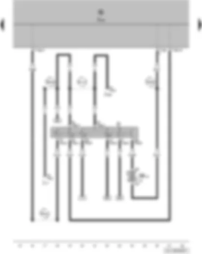 Wiring Diagram  VW POLO 2007 - Ignition/starter switch - onboard supply control unit