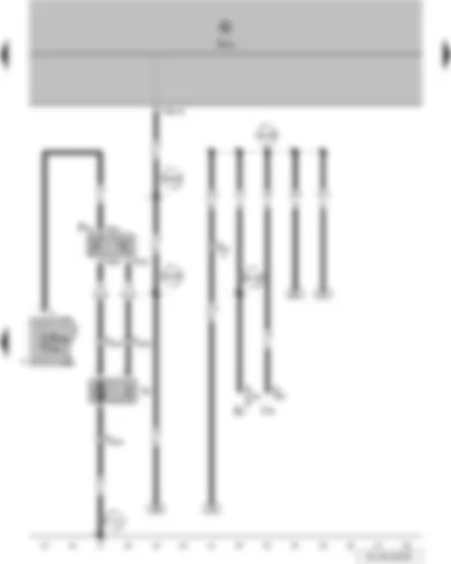 Wiring Diagram  VW POLO 2013 - Radiator fan thermal switch - onboard supply control unit - radiator fan