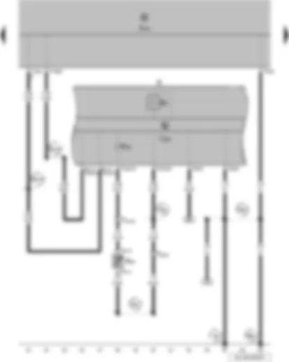 Wiring Diagram  VW POLO 2014 - Coolant temperature gauge - coolant shortage indicator sender - dash panel insert - coolant shortage warning lamp