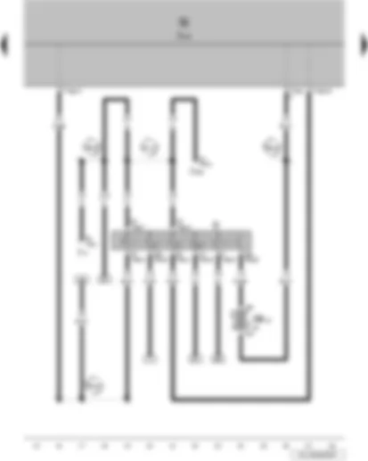 Wiring Diagram  VW POLO 2007 - Ignition/starter switch - onboard supply control unit