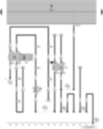 Wiring Diagram  VW POLO 2005 - X-contact relief relay - onboard supply control unit