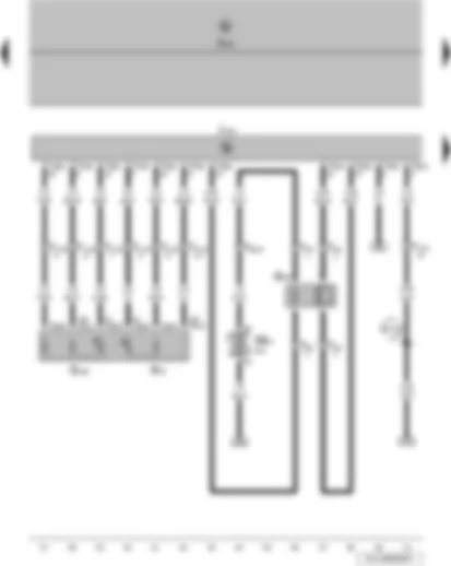 Wiring Diagram  VW POLO 2005 - Lambda probe - accelerator position sender - accelerator position sender 2 - Motronic control unit