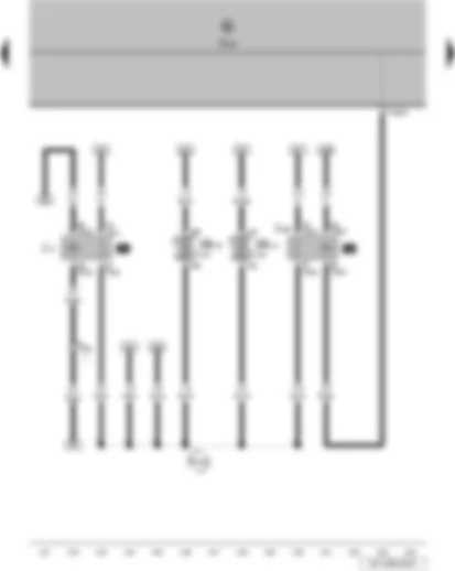 Wiring Diagram  VW POLO 2005 - Fuel pump relay - onboard supply control unit - fuel supply relay