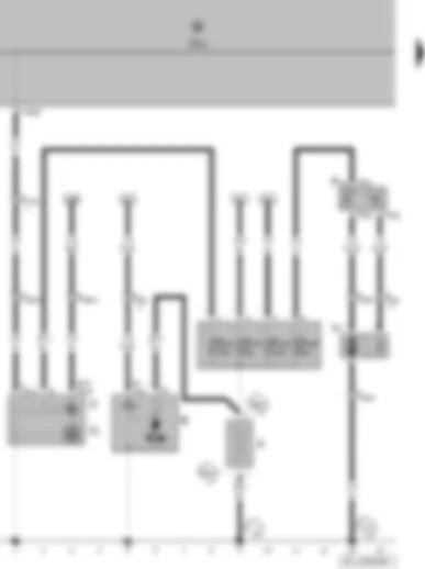 Wiring Diagram  VW POLO 2008 - Battery - starter - alternator - voltage regulator - onboard supply control unit - radiator fan thermal switch - radiator fan