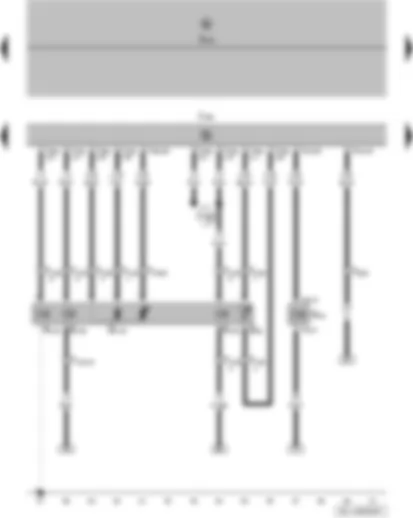 Wiring Diagram  VW POLO 2012 - Fuel temperature sender - modulating piston movement sender - exhaust gas recirculation valve - commencement of injection valve - fuel shut-off valve - metering adjuster