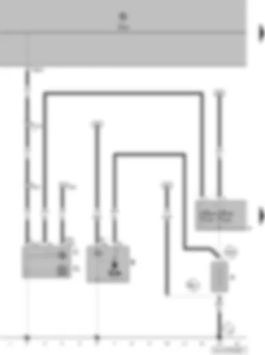 Wiring Diagram  VW POLO 2006 - Battery - starter - alternator - voltage regulator - onboard supply control unit