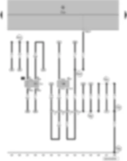 Wiring Diagram  VW POLO 2013 - Speedometer sender - fuel pump relay - onboard supply control unit
