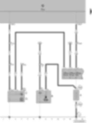 Wiring Diagram  VW POLO 2007 - Battery - starter - alternator - voltage regulator - onboard supply control unit