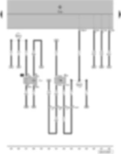 Wiring Diagram  VW POLO 2012 - Speedometer sender - fuel pump relay - onboard supply control unit