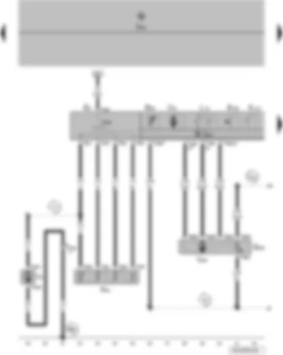 Wiring Diagram  VW POLO 2014 - Fresh air blower switch - fresh air and air recirculation flap switch - fresh air blower series resistor with overheating fuse - fresh air blower